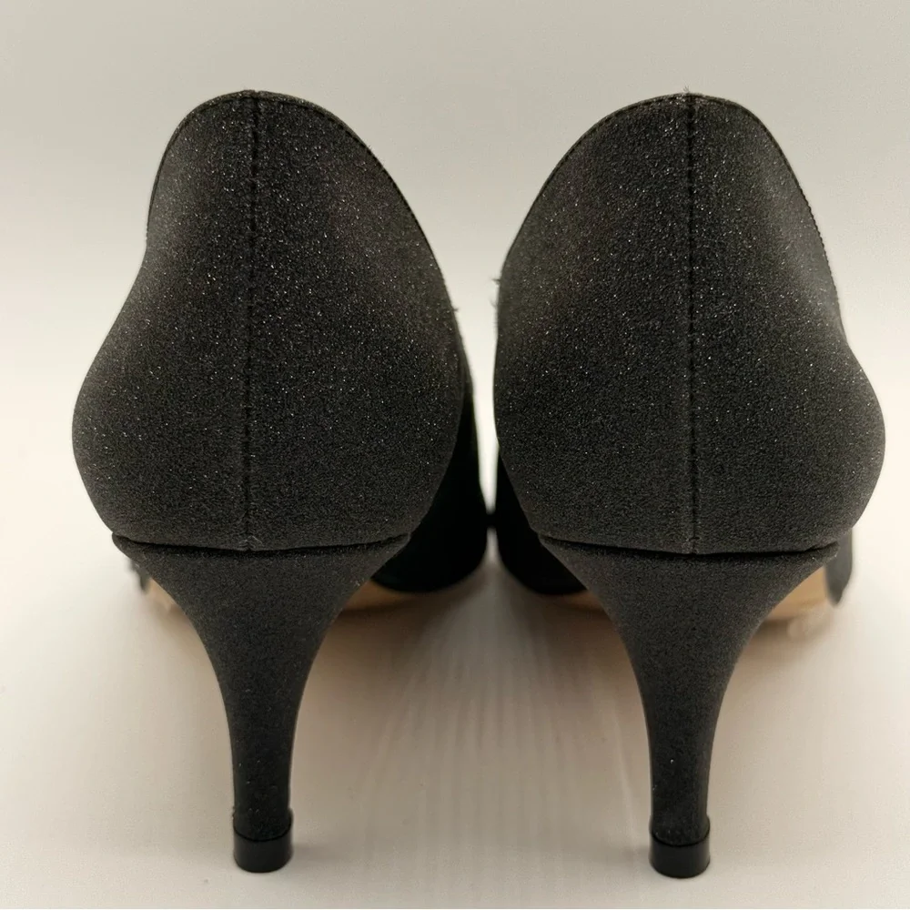 Raphael Sarti Elite Black Sparkle Women's Low Heels Size 37 - Picture 5 of 17